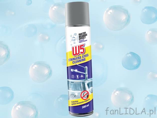Spray do pielęgnacji stali nierdzewnej , cena 5,99 PLN za 300 ml/1 opak., 1L=19,97 ...