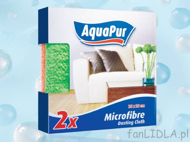Ściereczki do kurzu z mikrofibry , cena 5,99 PLN za 2 szt./1 opak.