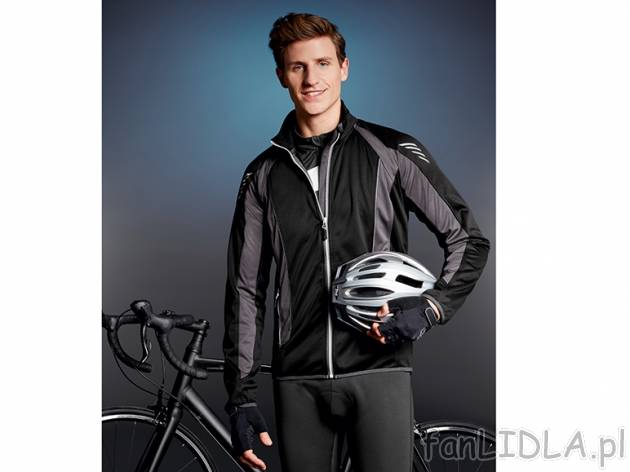 Męska kurtka rowerowa softshell , cena 59,00 PLN za 1 szt. 
-     5 wzorów ...
