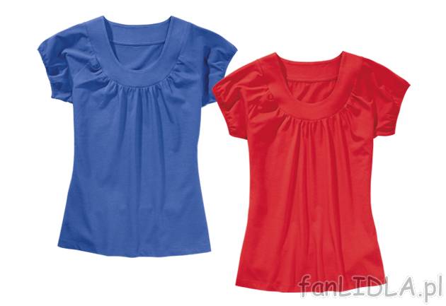T-shirt damski Esmara, cena 17,99 PLN za 1 szt. 
- materiał: 100% bawełna 
- ...