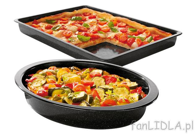 Blacha do pieczenia Ernesto, cena 24,99 PLN za 1 szt. 
- emaliowana powłoka odporna ...