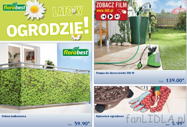 Lato w ogrodzie - produkty Florabest z Lidla