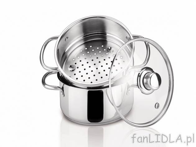 Indukcyjny garnek do gotowania na parze 20 cm Ernesto, cena 89,90 PLN za 1 szt. ...