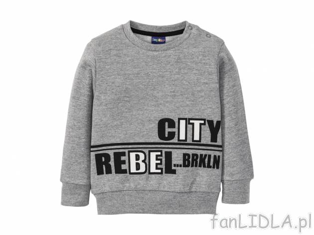 Bluza dziecięca z modnymi nadrukami, cena 19,99 PLN 
- rozmiary: 86-116
- przyjemny ...