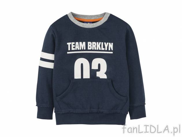 Bluza dziecięca z kieszeniami typu kangurka, cena 19,99 PLN 
- rozmiary: 86-116
- ...