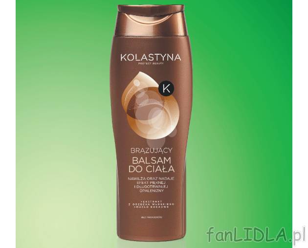 Balsam do ciała brązujący , cena 8,49 PLN za 250 ml 
- Zapewnia efekt równomiernej ...