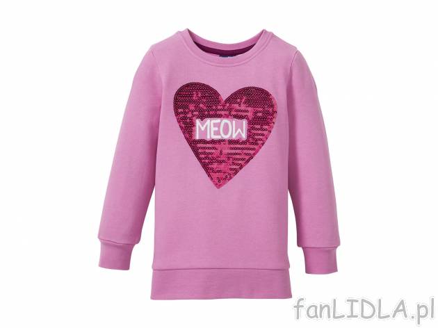 Bluza , cena 22,99 PLN  
-  rozmiary: 98-116
-  mieniące się cekiny