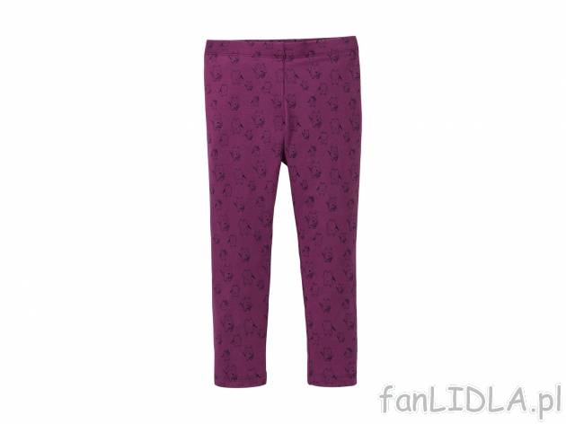 Legginsy dziewczęce , cena 7,99 PLN 
- rozmiary: 86-116
- wysoka zawartość ...