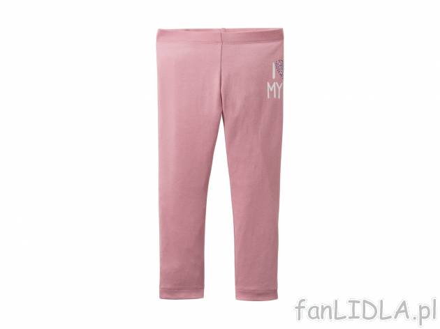 Legginsy dziewczęce , cena 7,99 PLN 
- rozmiary: 86-116
- wysoka zawartość ...