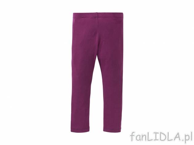 Legginsy dziewczęce , cena 7,99 PLN 
- rozmiary: 86-116
- wysoka zawartość ...