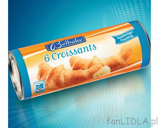 Gotowe ciasto do wypieku croissantów , cena 4,49 PLN za 340 g/1 opak. 
- Przygotuj ...
