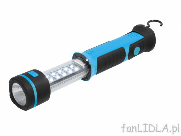 Lampa warsztatowa LED z akumulatorem , cena 59,90 PLN 
- wielofunkcyjna latarka ...