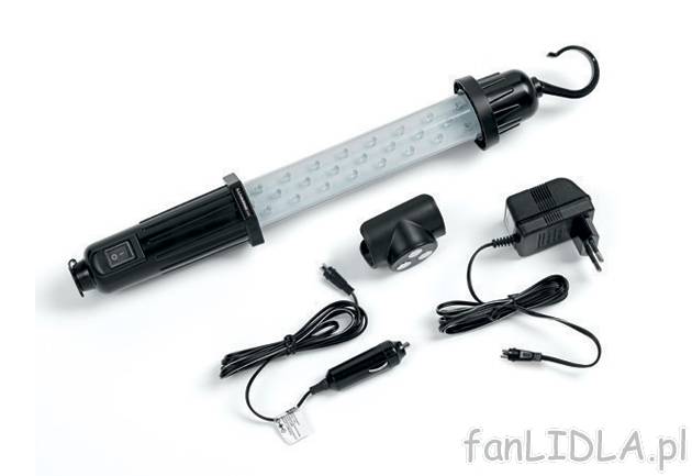 Lampa warsztatowa LED Livarno Lux, cena 39,99 PLN za 1 opak. 
- bezprzewodowe zasilanie ...