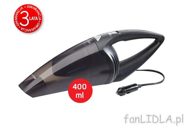 Odkurzacz ręczny 12 V Silvercrest, cena 54,90 PLN za 1 opak. 
- do tapicerki i ...