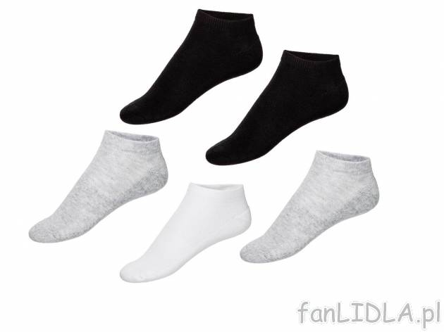 Skarpetki sportowe, 5 par , cena 14,99 PLN  
-  rozmiary: 35-42