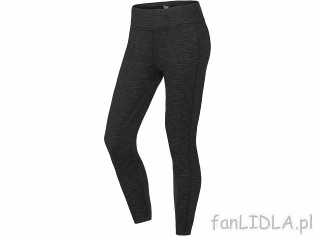 Legginsy damskie, cena 34,99 PLN 
- rozmiary: S-L
- szybkoschnące
- z kieszonką ...