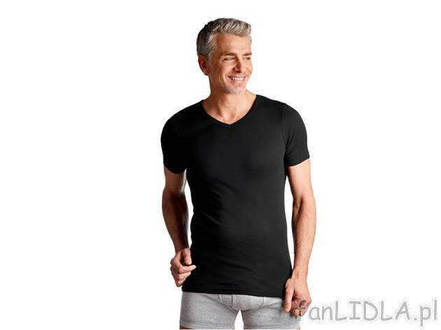 Koszulka Livergy, cena 14,99 PLN za 1 szt. 
- bez szwów bocznych 
- rozmiary: M-XL ...