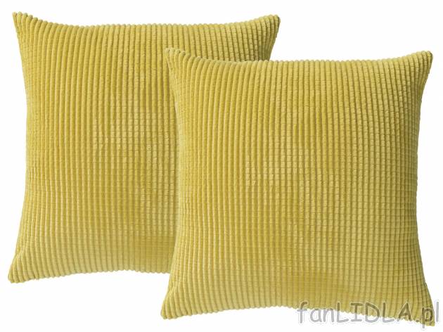 Ozdobne poszewki na poduszki, 2 szt.** , cena 9,99 PLN 
- ok. 50 x 50 cm
- kryte ...