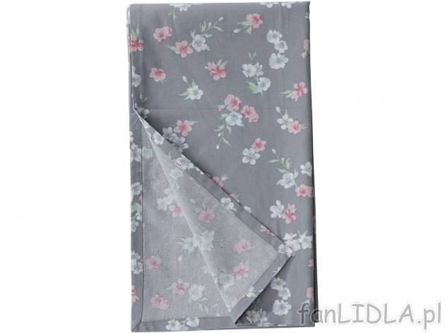 Obrus prostokątny , cena 24,99 PLN  
-  100% bawełny 
-  130 x 160 cm