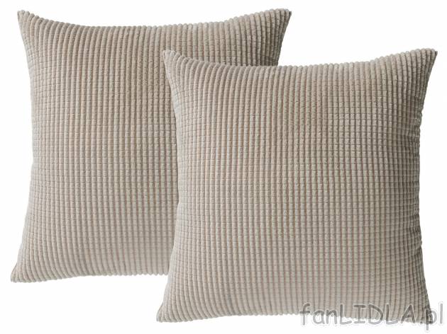 Ozdobne poszewki na poduszki, 2 szt.** , cena 9,99 PLN 
- ok. 50 x 50 cm
- kryte ...