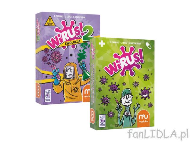 MUDUKO® Zestaw gier „Wirus” + „Wirus 2” , cena 39,99 PLN 
MUDUKO® Zestaw ...