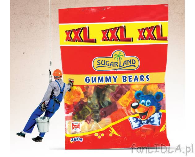 Żelki miśki , cena 3,99 PLN za 360 g/1 opak. 
-  360 g/1 opak.