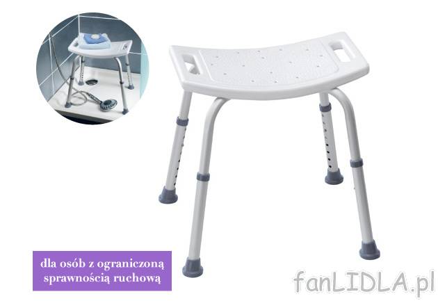 Stołek pod prysznic , cena 99,00 PLN za 1 szt. 
- produkt medyczny klasy I 
- ...
