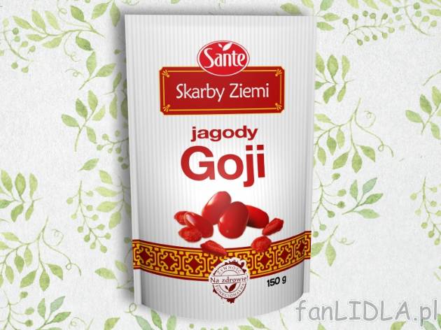 Jagody goji , cena 12,99 PLN za 150 g/ opak., 100g=8,66 PLN.