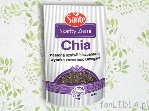 Chia , cena 6,69 PLN za 250 g/1 opak., 100g=2,68 PLN.