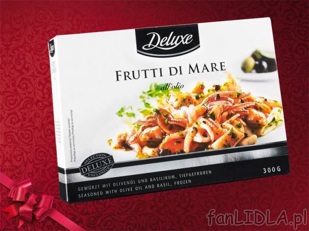 Owoce morza w oliwie z oliwek , cena 11,99 PLN za 300g, 1kg=39,97 PLN. 
- Delikatne, ...