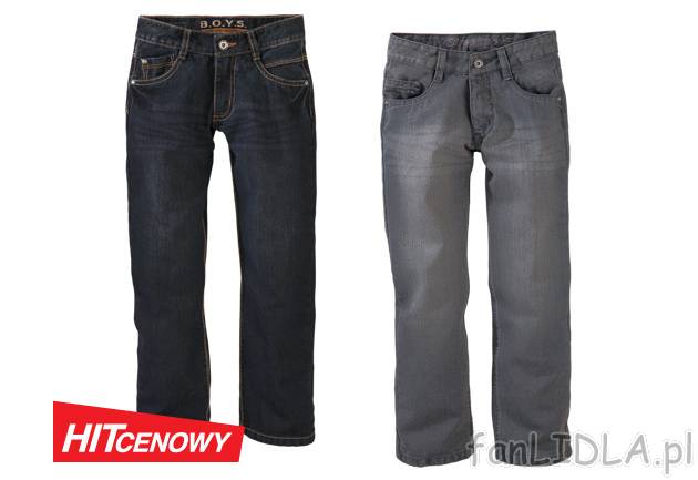 Jeansy Pepperts, cena 29,99 PLN za 1 szt. 
- proste nogawki 
- szare lub granatowe ...