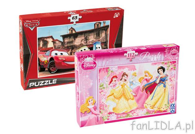 Puzzle , cena 8,99 PLN za 1 szt. 
- z ulubionymi bohaterami z bajek 
- 63, 112 ...