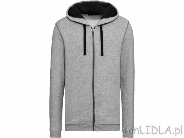 Bluza z kapturem z biobawełną , cena 44,99 PLN 
- rozmiary: M-XL 
- wysoka zawartość ...