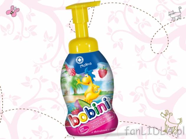 BOBINI, Pianka do mycia rączek, buzi i ciała , cena 6,00 PLN za 300 ml/1 opak., ...