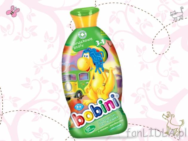 BOBINI Szampon, żel i płyn do kąpieli 3w1 , cena 5,00 PLN za 400 ml/1 opak., ...