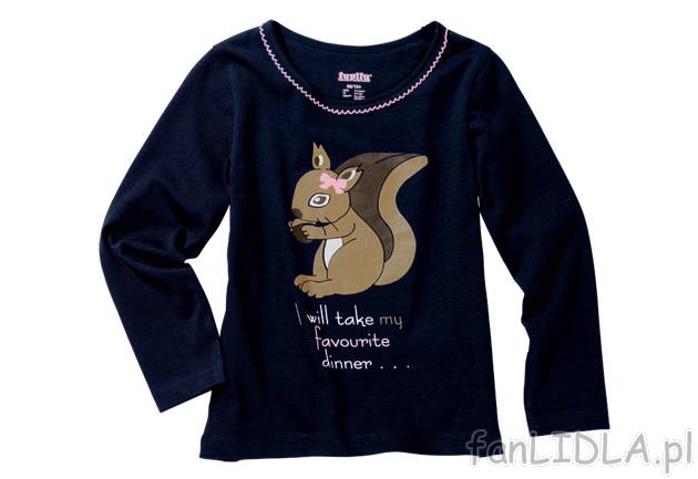 Bluzka dziewczęca Lupilu, cena 11,99 PLN za 1 szt. 
- z pojedynczego jerseyu ...