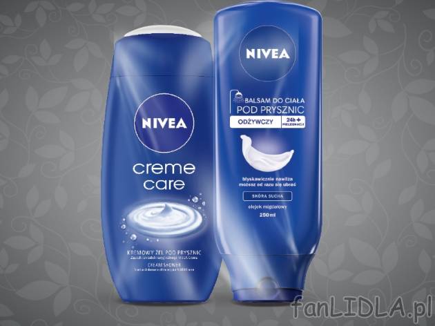 Nivea, Żel pod prysznic+balsam pod prysznic , cena 14,00 PLN za 2x250 ml/1 zestaw ...