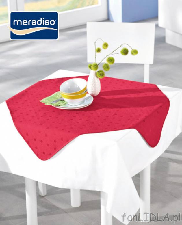Obrus żakardowy cena 14,99PLN
- idealny do pomieszczeń i na zewnątrz
- obszywany ...