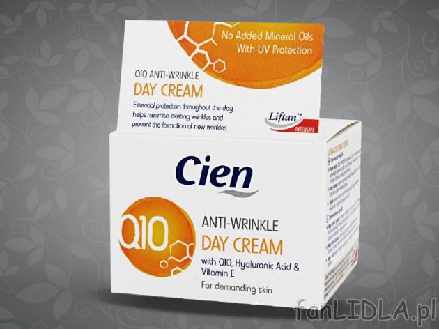 Cien, Krem do twarzy Q10 na dzień lub na noc , cena 8,00 PLN za 50 ml/1 opak., ...