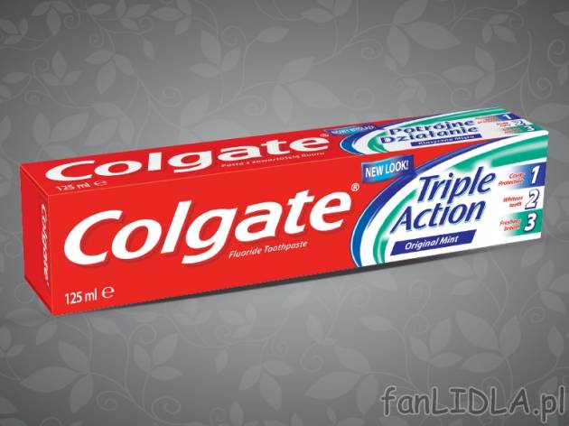 Colgate, Pasta do zębów , cena 3,00 PLN za 125 ml/1 opak., 100 ml=3,19 PLN. 
- ...