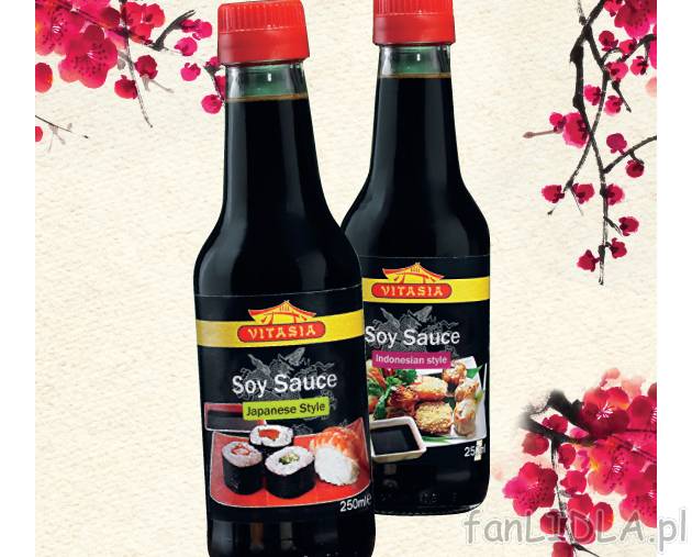 Sos sojowy , cena 3,99 PLN za 250 ml 
- Indonezyjski-delikatnie słodki sos sojowy. ...