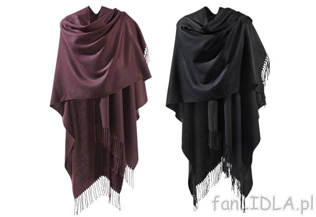 Ponczo Esmara, cena 44,99 PLN za 1 szt. 
- wymiary: ok. 120 x 160 cm 
- materiał: ...