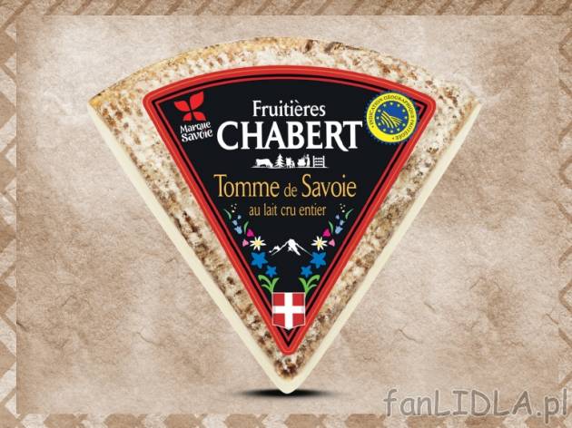 Ser owczy Tomme de Savoie , cena 9,99 PLN za 300g/1 opak., 1kg=33,30 PLN.