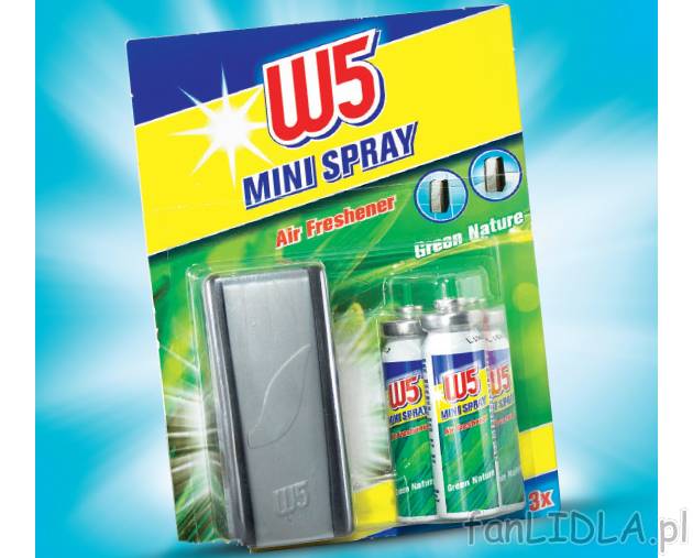 Miniodświeżacz powietrza , cena 7,99 PLN za 3x15 ml 
- Różne rodzaje. Obudowa ...