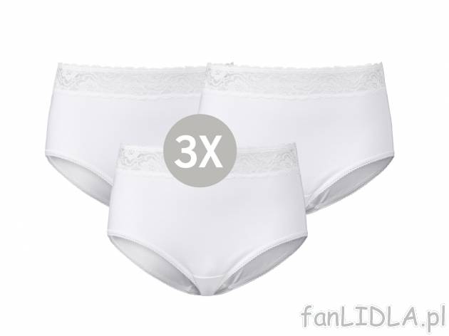 Majtki, 3 pary , cena 24,99 PLN  
-  rozmiary: M-XL
