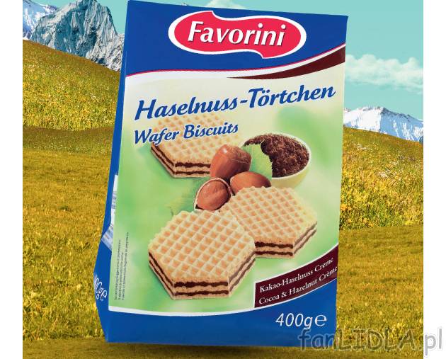 Wafelki wiedeńskie , cena 6,99 PLN za 400 g 
- Pyszne, chrupiące i niezwykle ...