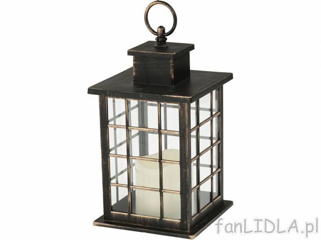 Lampion dekoracyjny LED , cena 29,99 PLN 
- ciepłe, białe światło z efektem ...