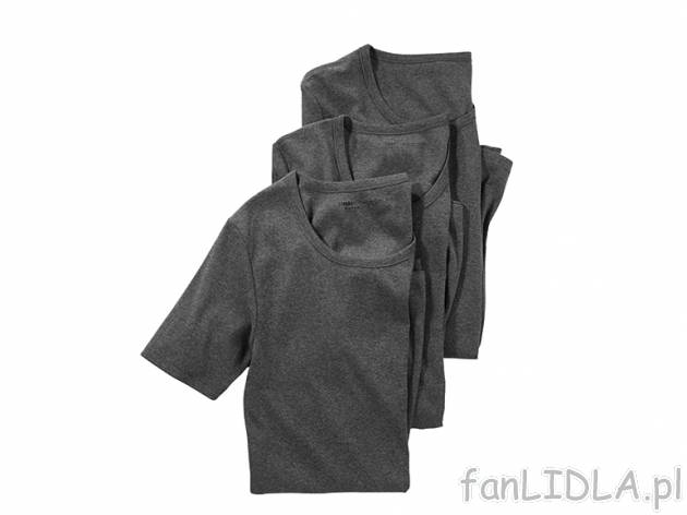 Koszulka 3 szt. Livergy, cena 34,99 PLN za 3 szt. 
- rozmiary: M-XXL 
- 3 zestawy ...