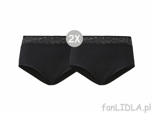 Hipstery, 2 pary , cena 19,99 PLN  
-  rozmiary: L-XXL