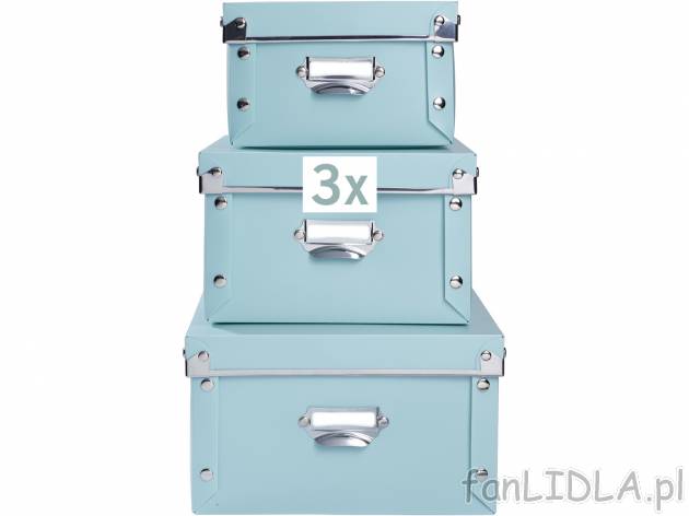 Zestaw pojemników, 3 szt. , cena 24,99 PLN 
- 28 x 18 x 11 cm (wys. x szer. x gł.)
- ...